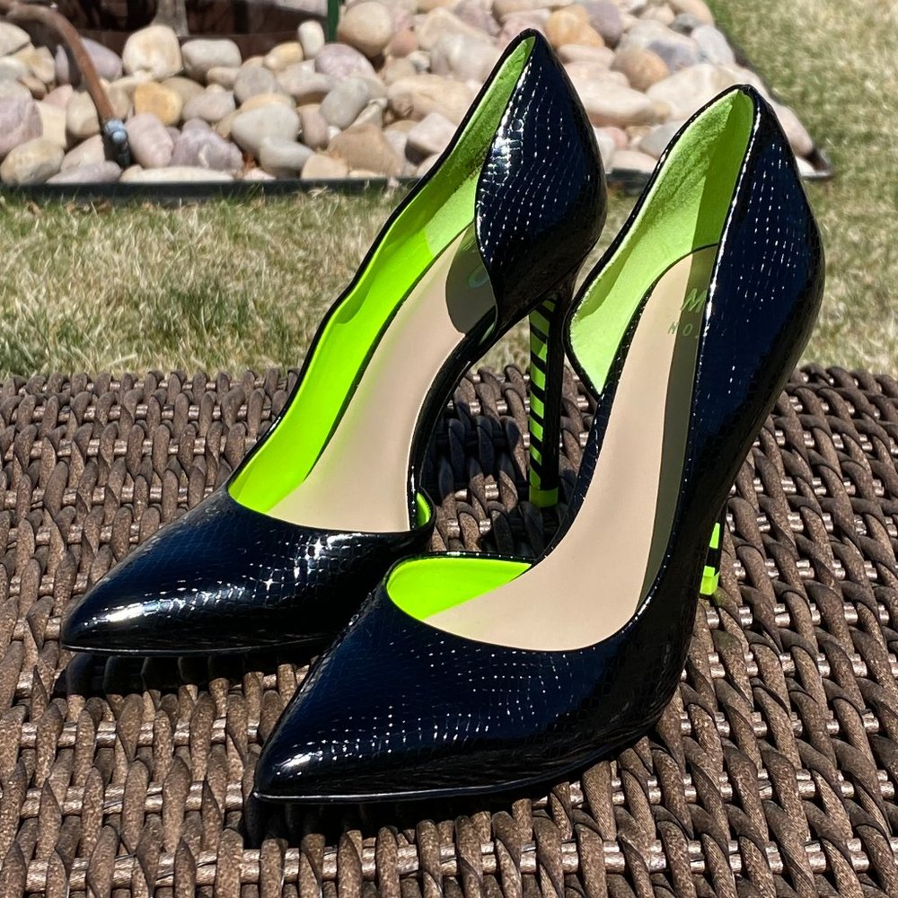 Mix No. 6 Aradowina Pump D'Orsay Heels Black Zebra